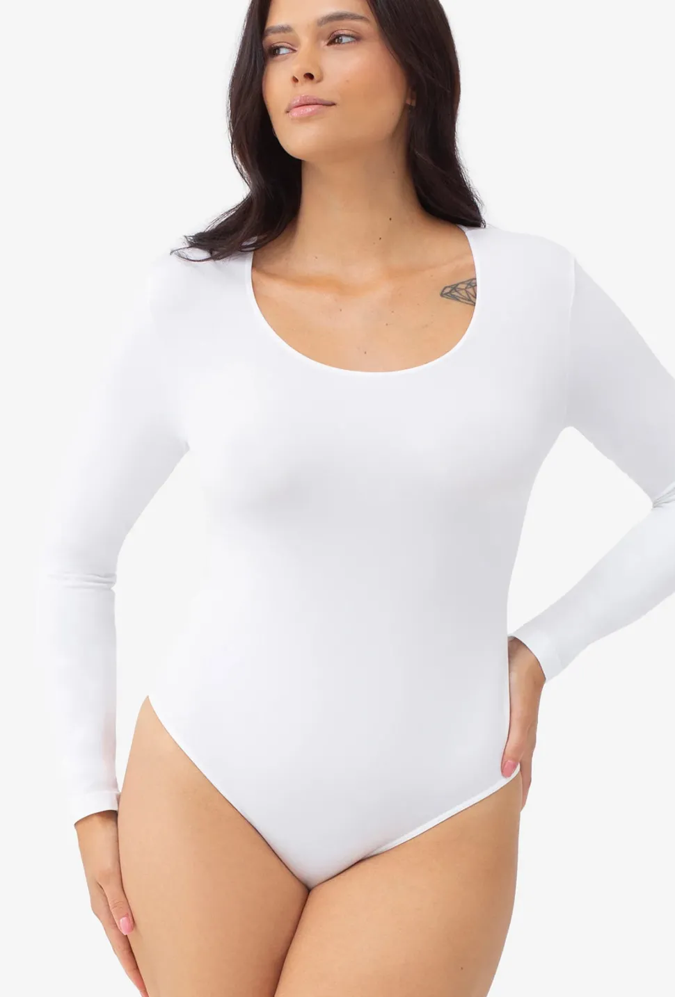 Body bezszwowe z długim rękawem Body L