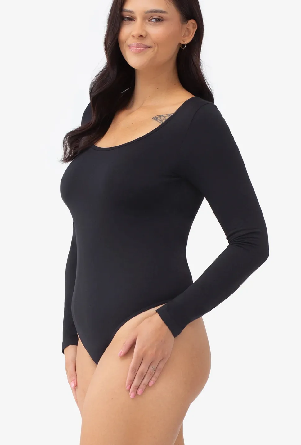 Body bezszwowe z długim rękawem Body Perfect