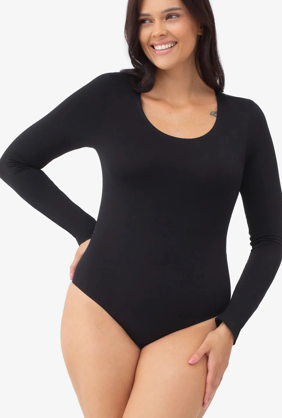 Body bezszwowe z długim rękawem Body L