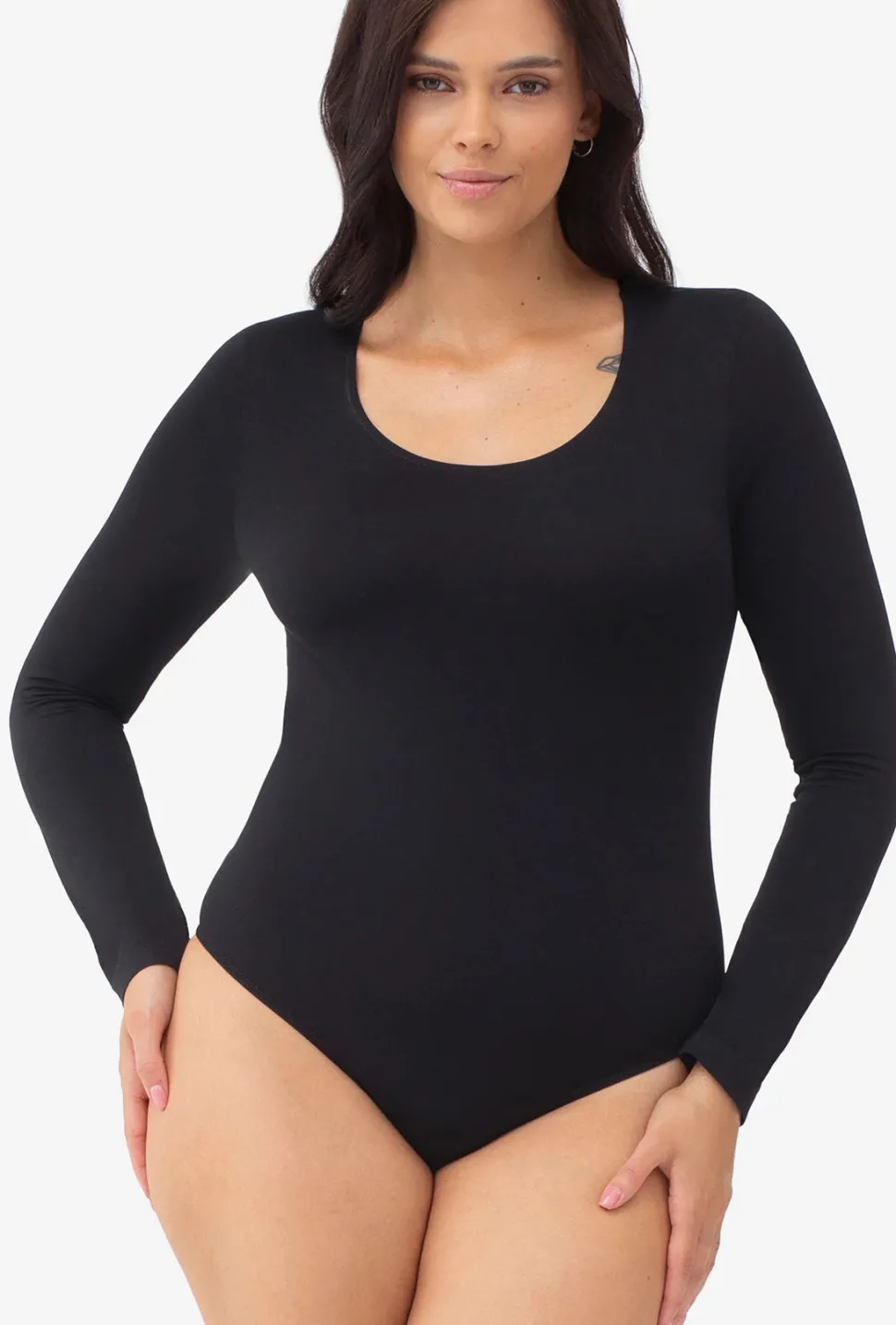Body bezszwowe z długim rękawem Body L