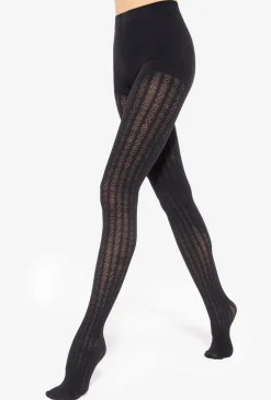 Czarne rajstopy ażurowe Fabiane 09