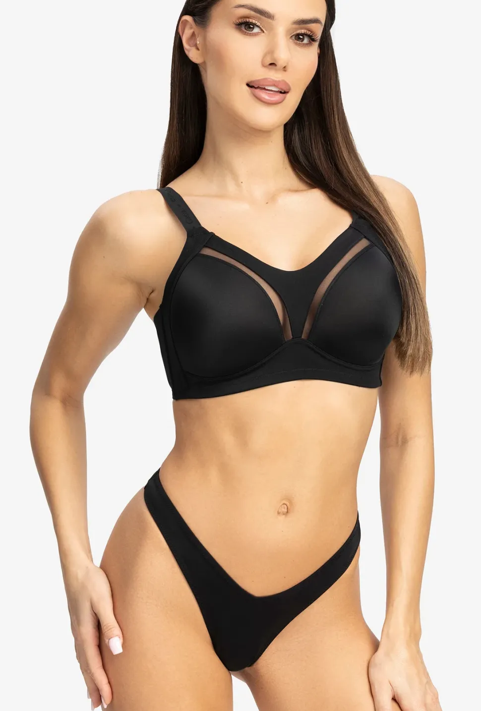 Czarne stringi Fit