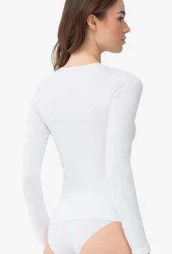 Dopasowana bluzka z długim rękawem T-shirt L