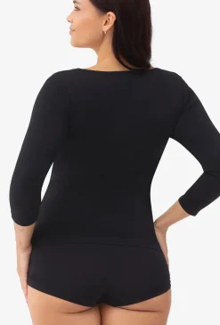 Dopasowana bluzka z rękawem 3/4 T-shirt Perfect