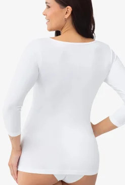 Dopasowana bluzka z rękawem 3/4 T-shirt Perfect