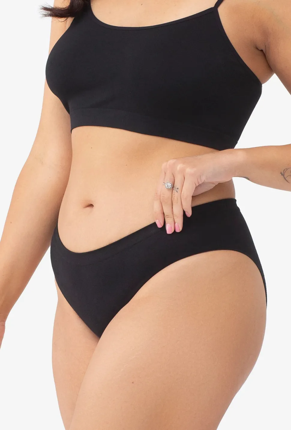 Majtki bawełniane bezszwowe Bikini Cotton