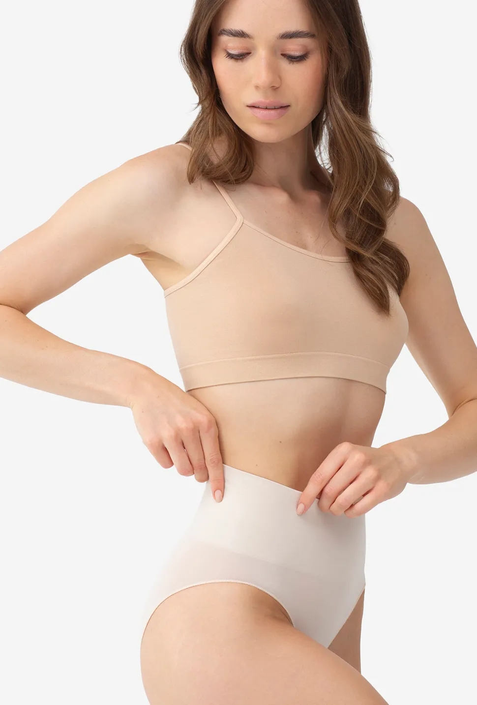 Majtki bezszwowe z wysokim stanem Panty Paola Invisible Skin