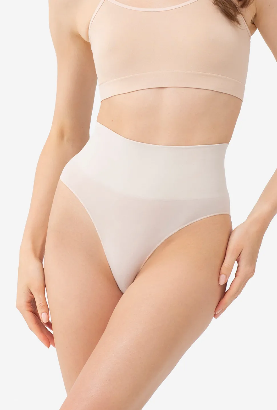 Majtki bezszwowe z wysokim stanem Panty Paola Invisible Skin