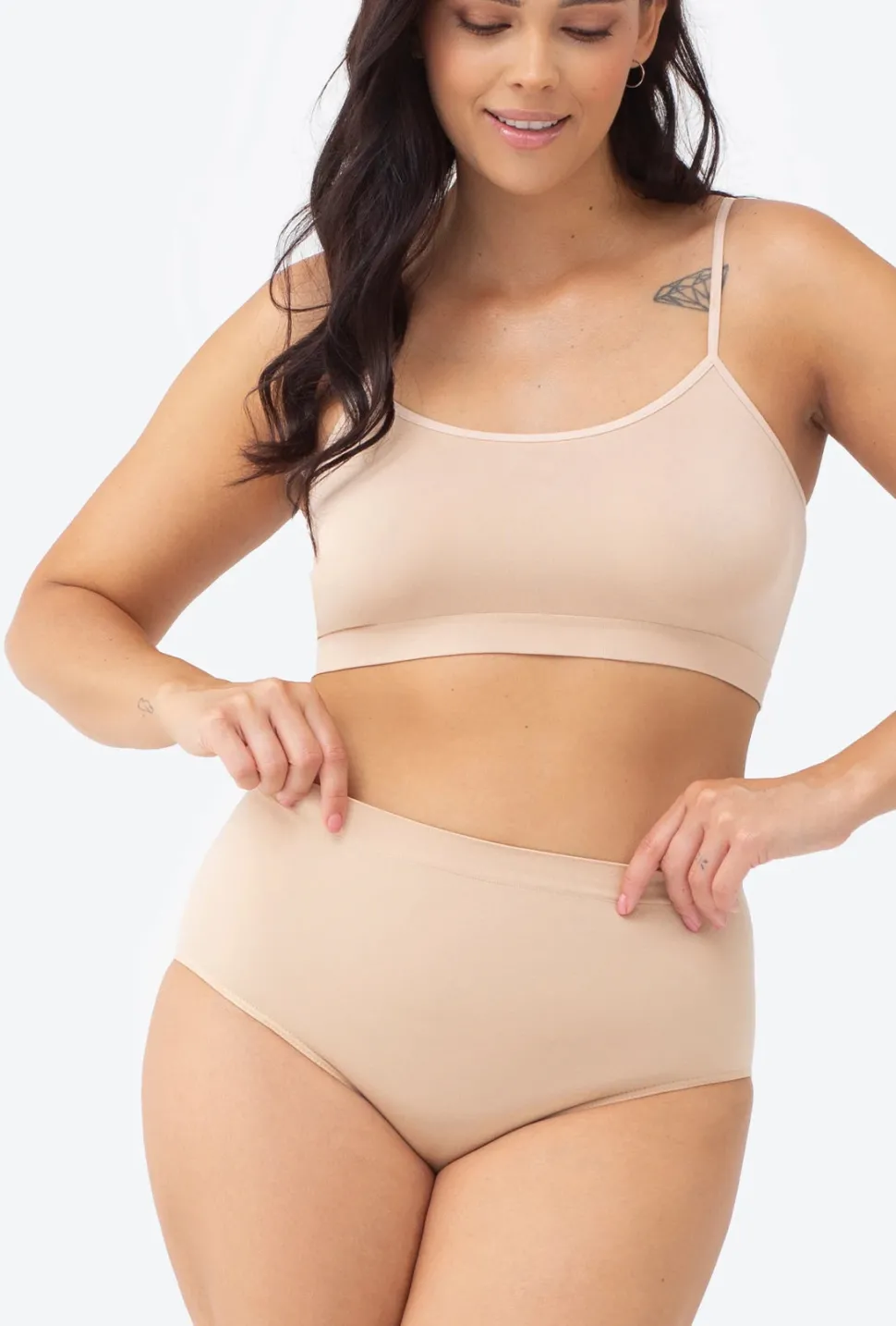 Majtki bezszwowe z wysokim stanem Bikini Thalia Classic
