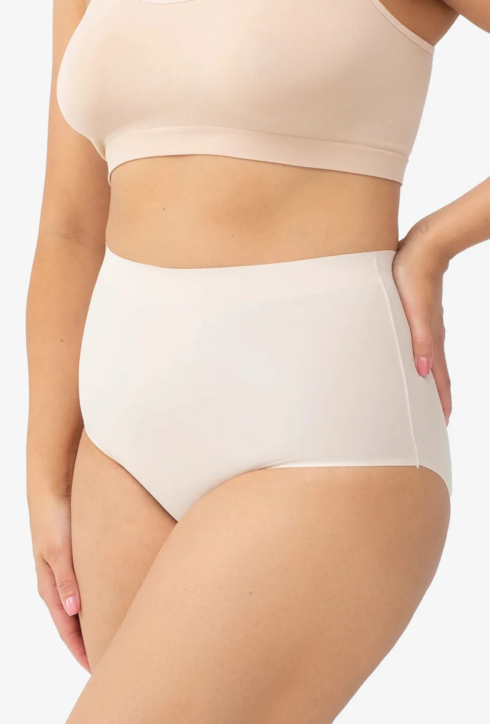 Majtki cięte laserowo z wysokim stanem Bikini Thalia Softi