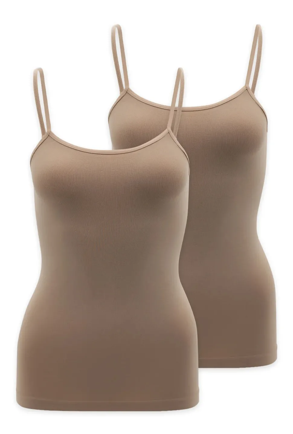 2-pak koszulek na cienkich ramiączkach Camisole Q-Eko