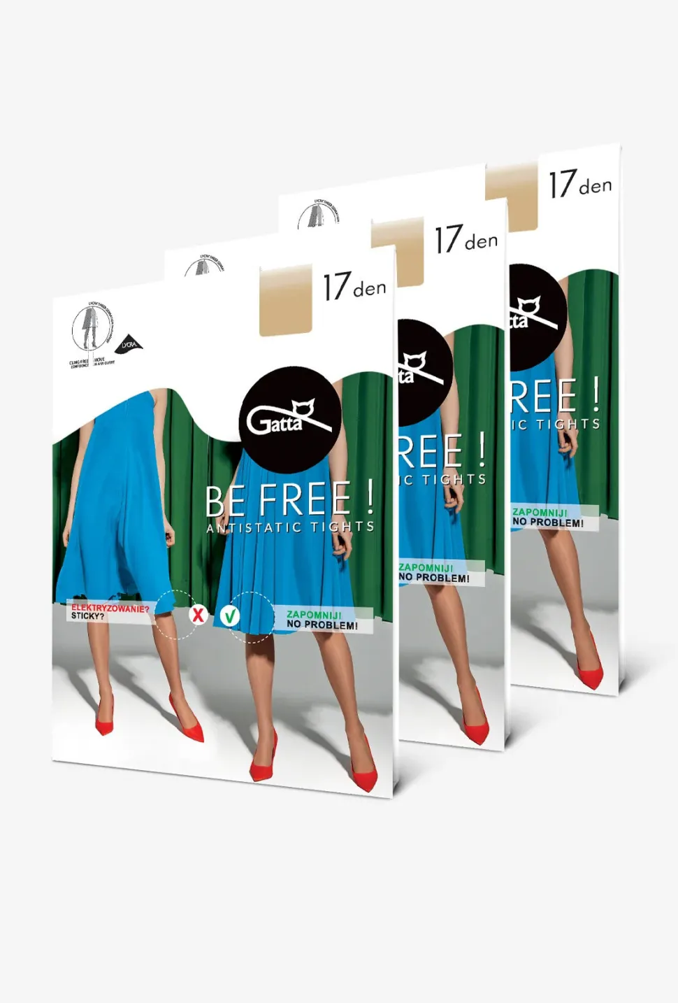 3-pak rajstop Be Free