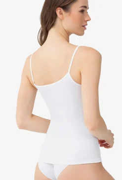 Top bezszwowy na cienkich ramiączkach Camisole