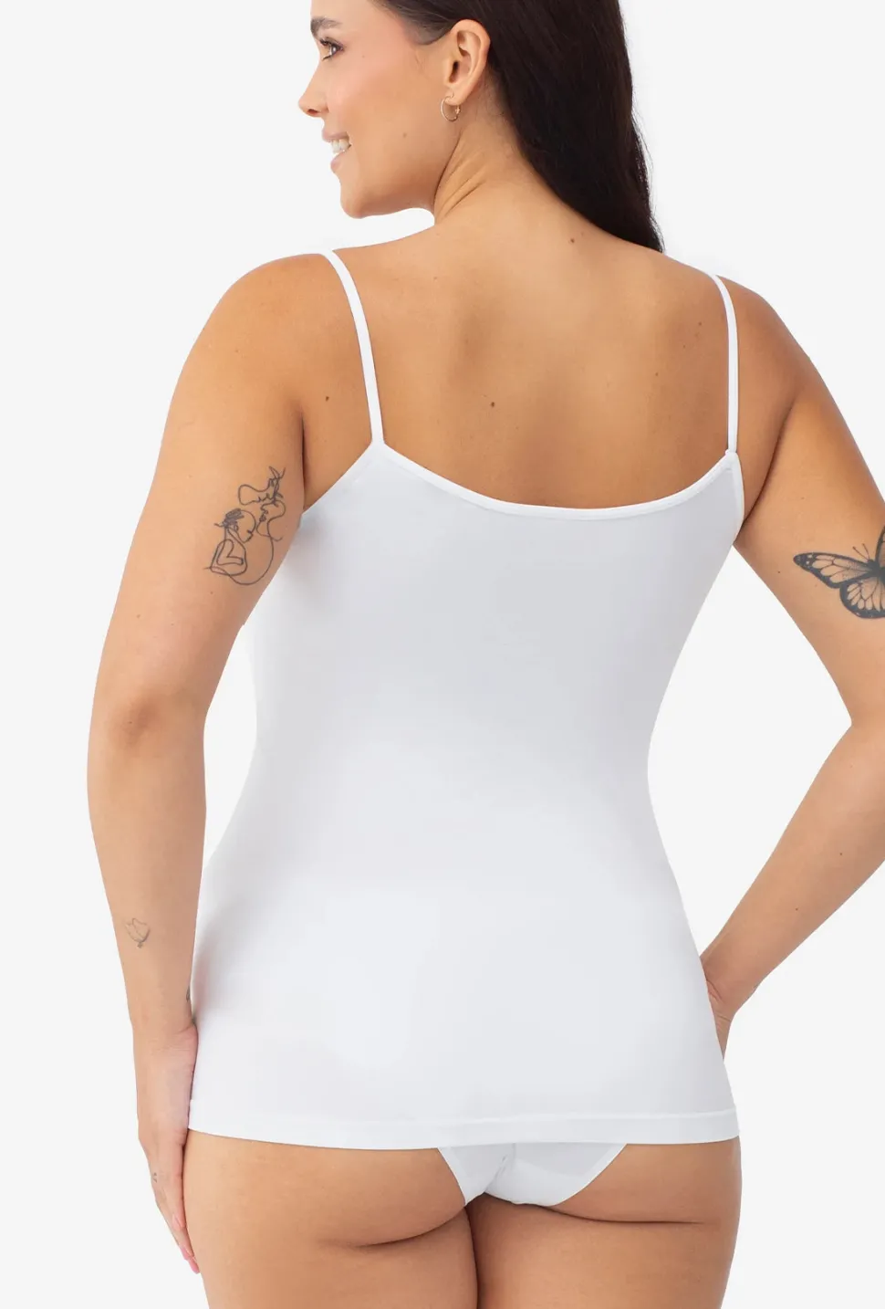 Top bezszwowy na cienkich ramiączkach Camisole