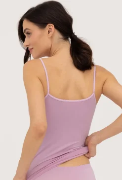 Top bezszwowy na cienkich ramiączkach Camisole