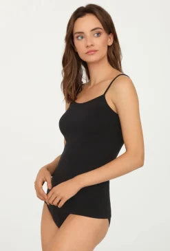 Top bezszwowy na cienkich ramiączkach Camisole