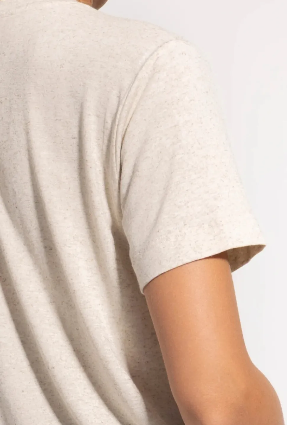T-shirt z domieszką lnu
